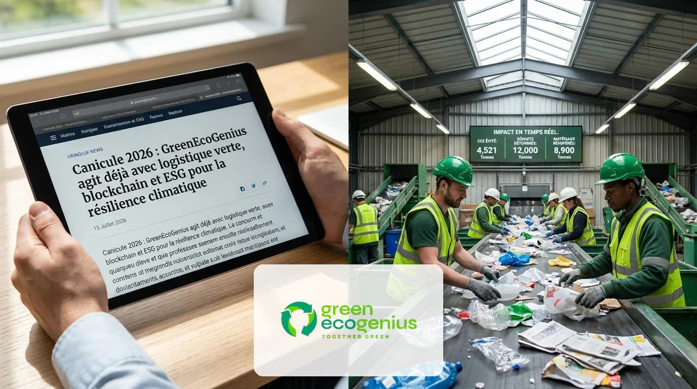 Cover Image for Canicule 2026 : GreenEcoGenius agit déjà avec logistique verte, blockchain et ESG pour la résilience climatique